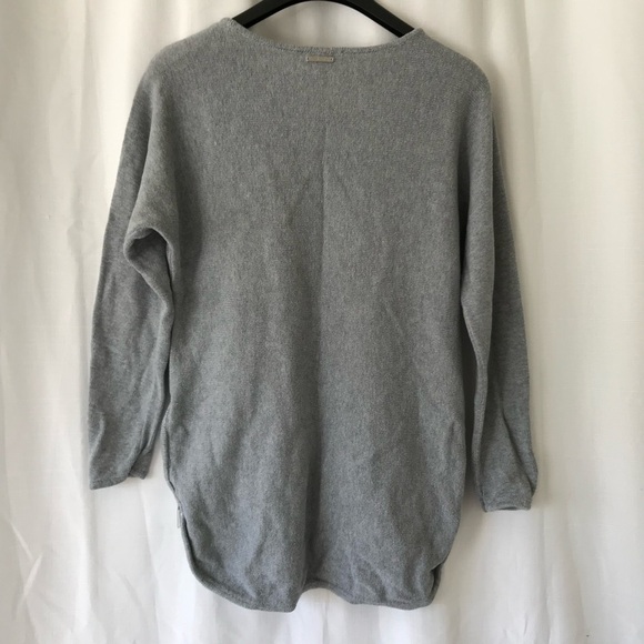 Micheal micheal kors gray long sleeve  sweater size medium Zipper sides - Picture 7 of 11